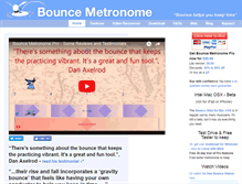 Tablet Screenshot of bouncemetronome.com